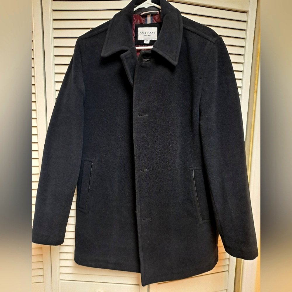 Cole Haan mens wool Car Coat